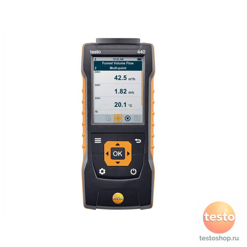 Прибор для измерения скорости и оценки качества воздуха в помещении Testo 440 + зонд влажности/температуры