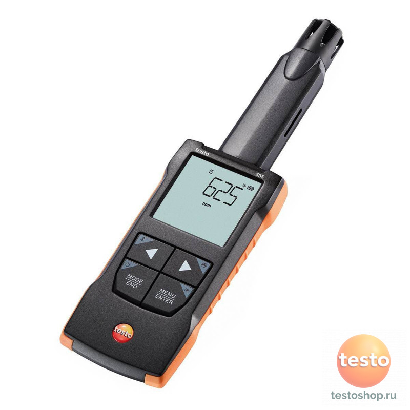Цифровой прибор Testo 535 для измерения CO2 с подключением к приложению