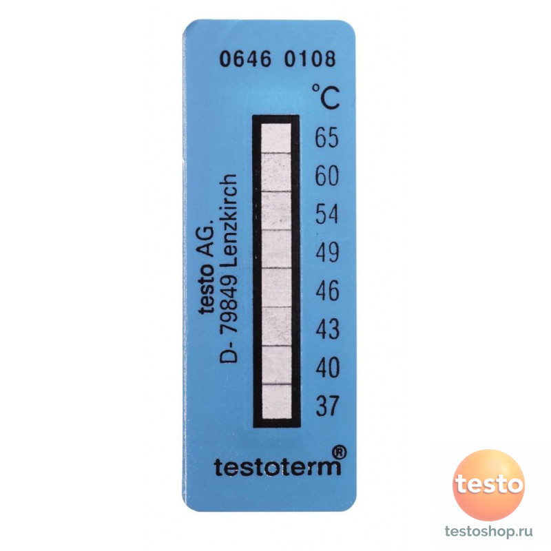 Термоиндикаторы Testo измерительный диапазон +37 … +65 °C