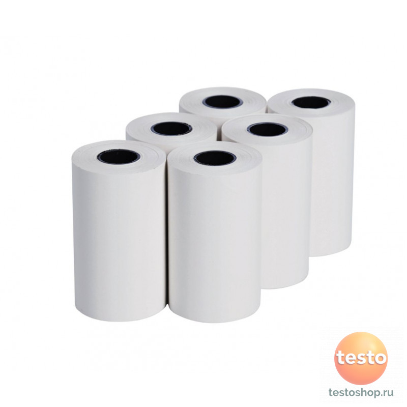 Запасная термобумага для принтера (6 рулонов) 0554 0568 в фирменном магазине Testo